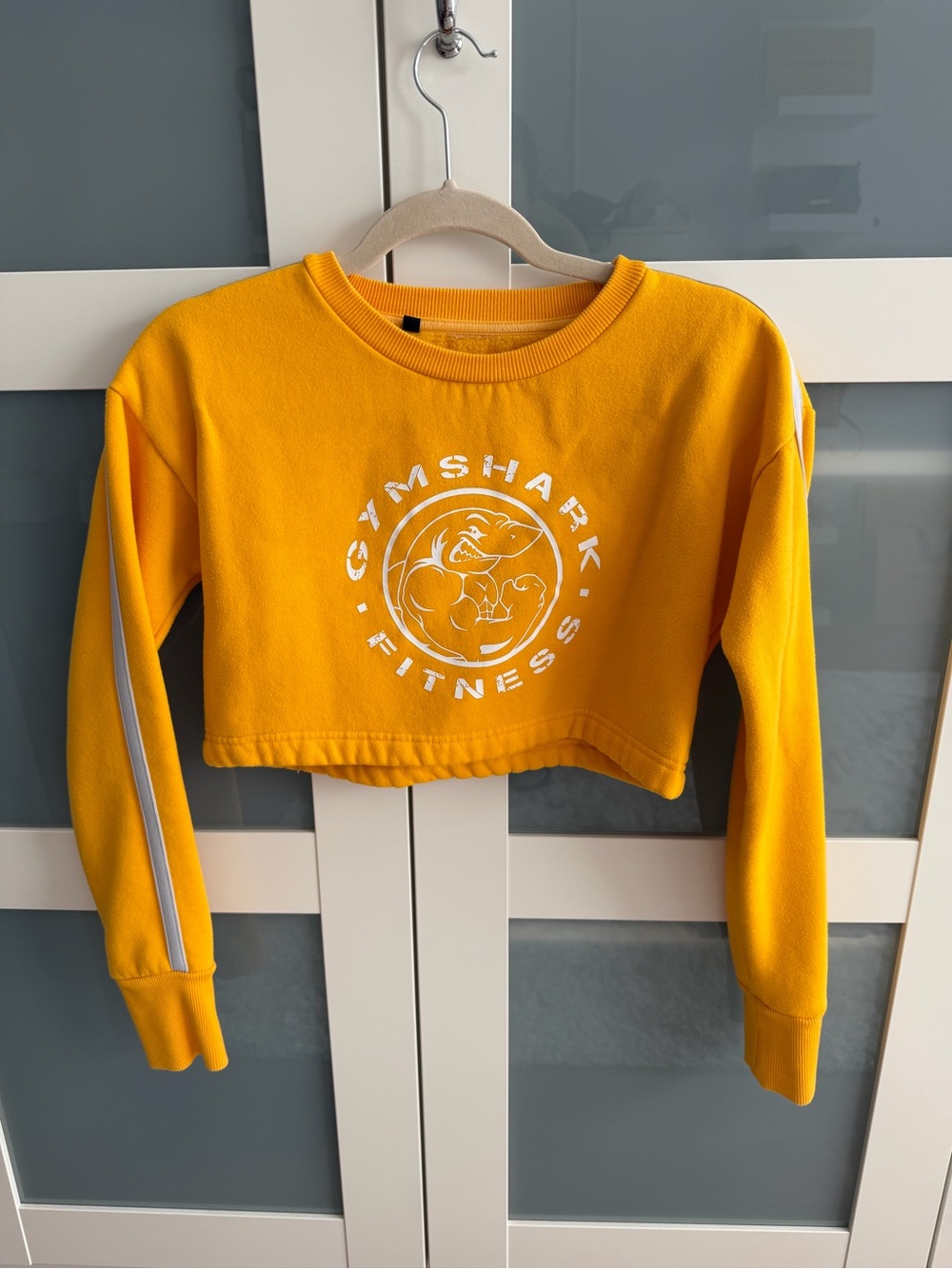Gymshark Yellow Cropped Sweatshirt